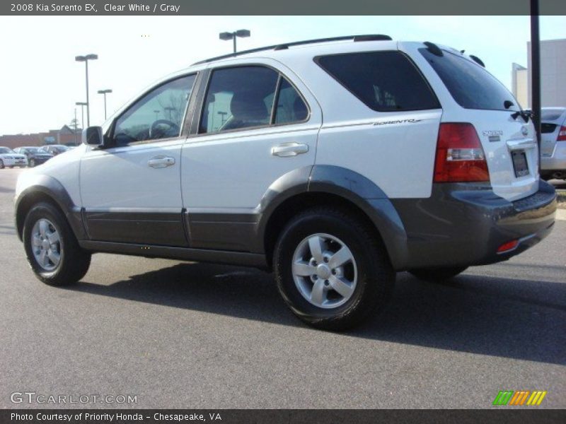 Clear White / Gray 2008 Kia Sorento EX