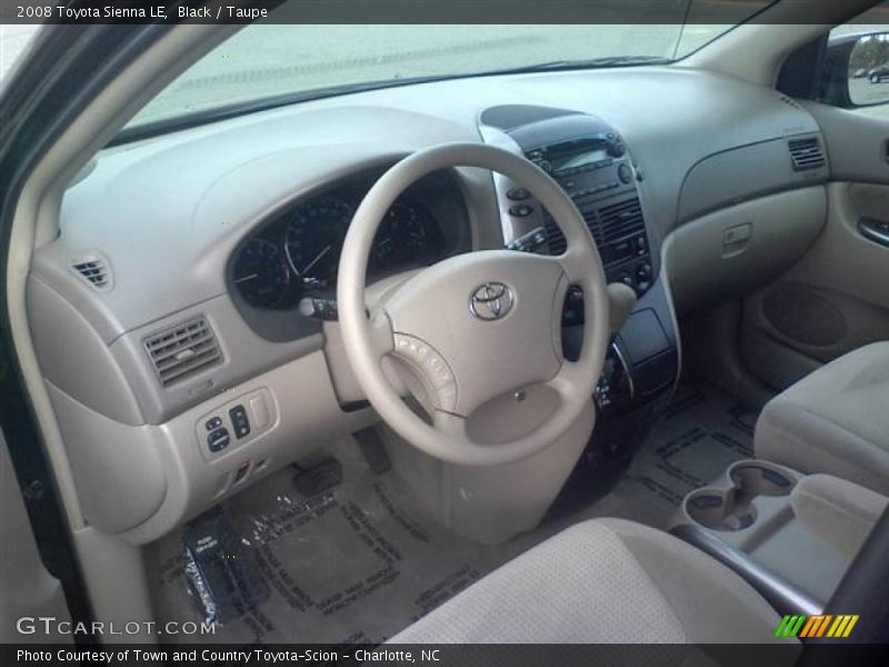 Black / Taupe 2008 Toyota Sienna LE