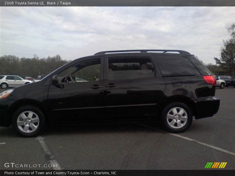 Black / Taupe 2008 Toyota Sienna LE