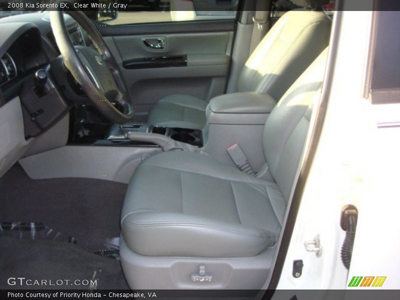 Clear White / Gray 2008 Kia Sorento EX