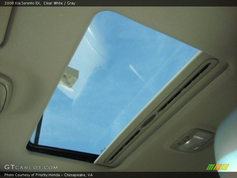 Clear White / Gray 2008 Kia Sorento EX