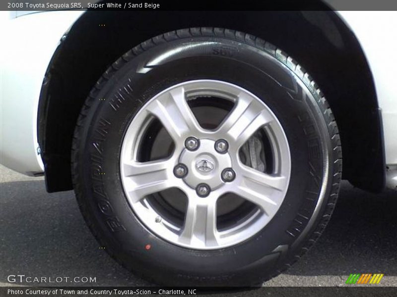 Super White / Sand Beige 2008 Toyota Sequoia SR5