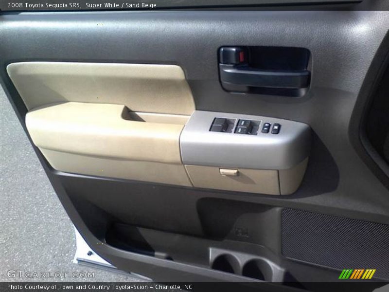 Super White / Sand Beige 2008 Toyota Sequoia SR5