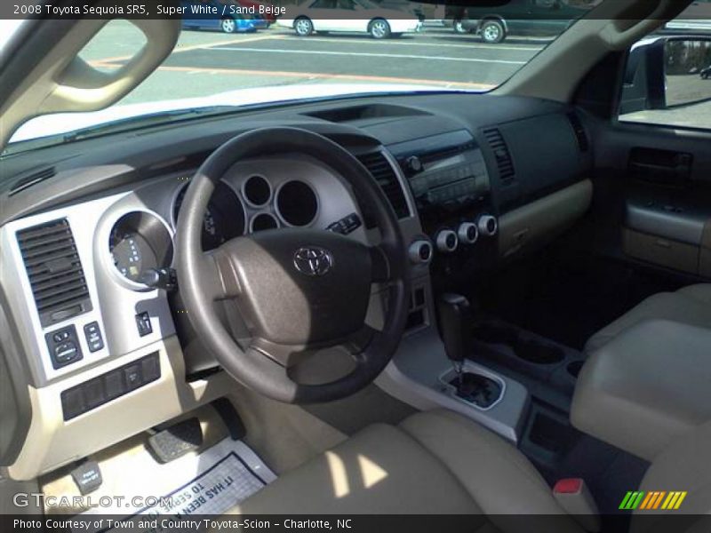 Super White / Sand Beige 2008 Toyota Sequoia SR5