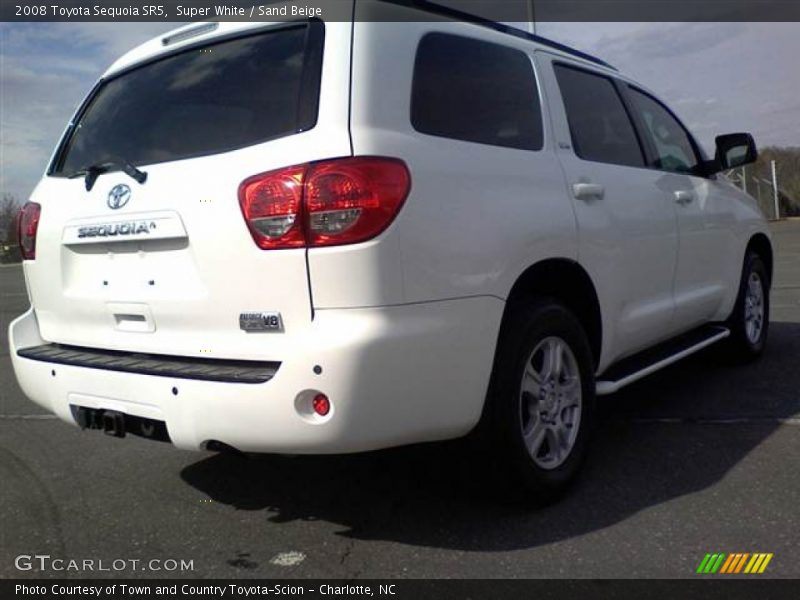 Super White / Sand Beige 2008 Toyota Sequoia SR5