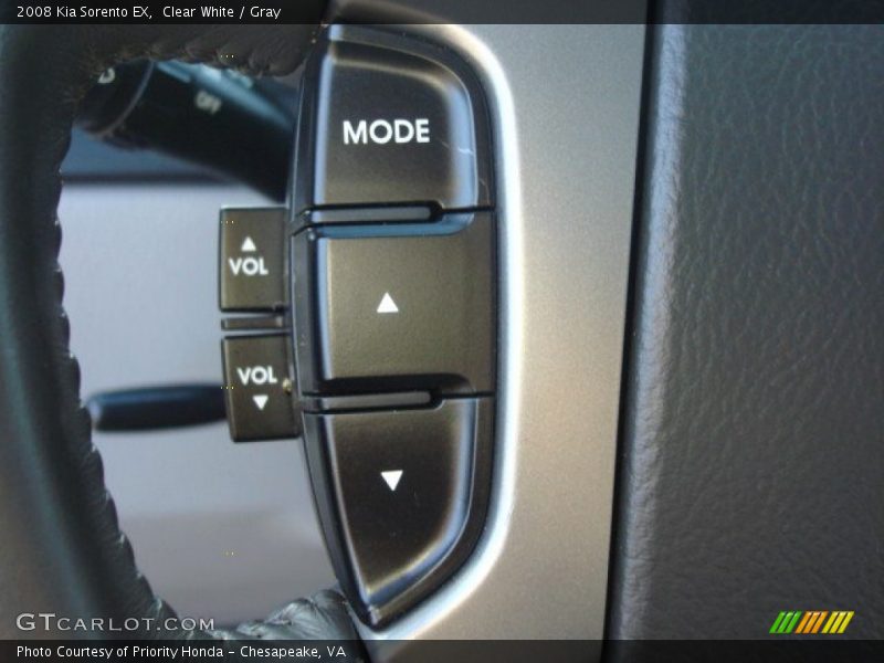 Clear White / Gray 2008 Kia Sorento EX