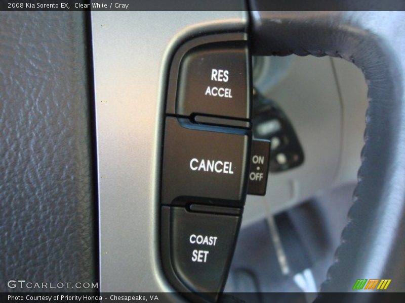 Clear White / Gray 2008 Kia Sorento EX