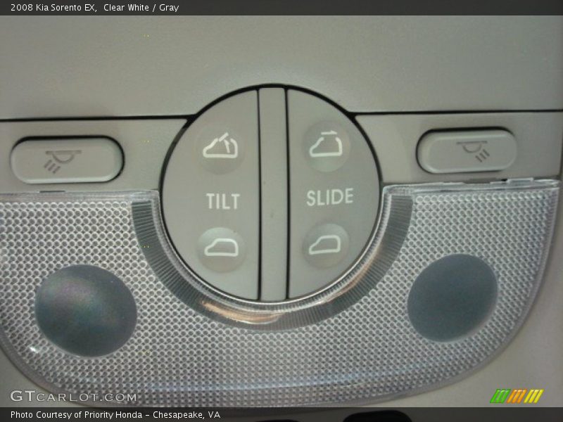 Clear White / Gray 2008 Kia Sorento EX