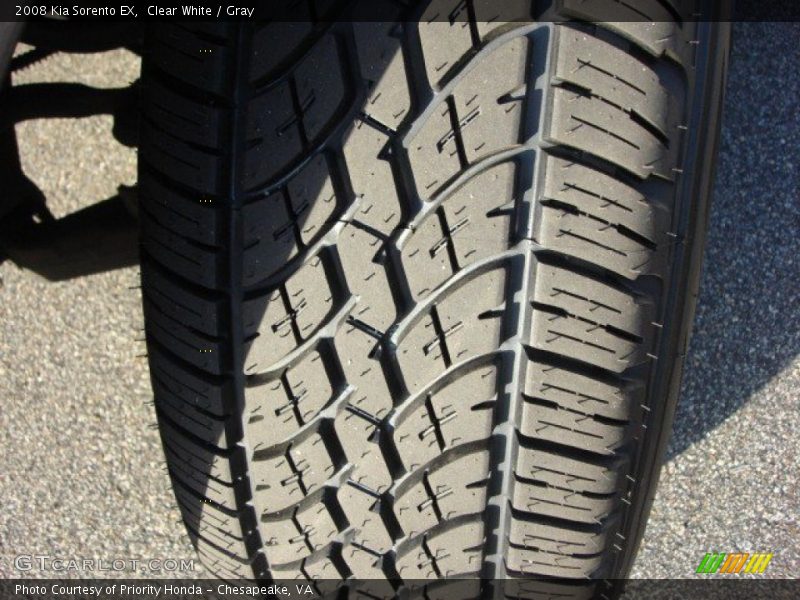 Clear White / Gray 2008 Kia Sorento EX