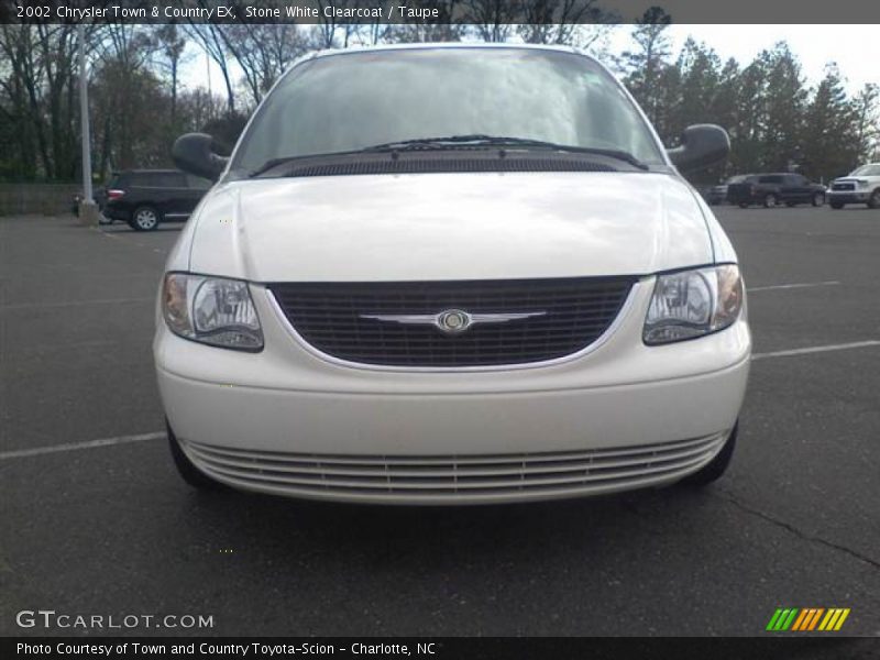 Stone White Clearcoat / Taupe 2002 Chrysler Town & Country EX