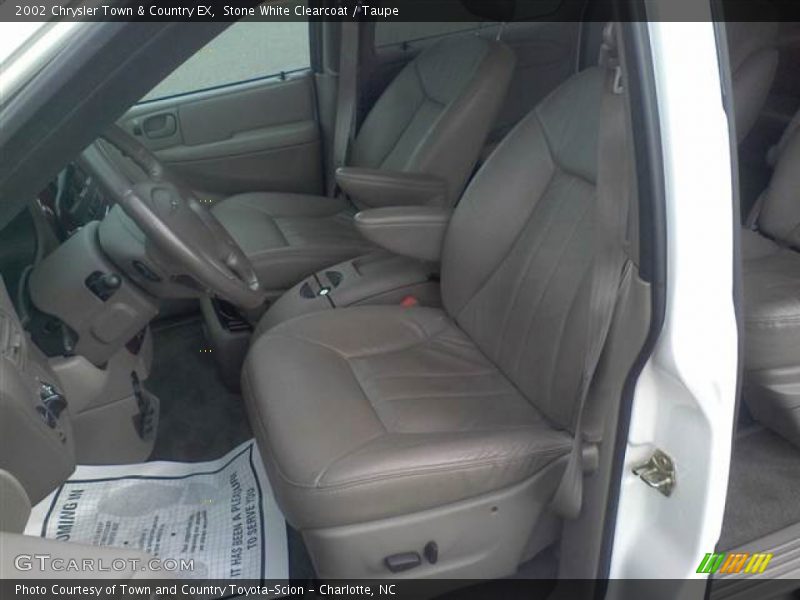 Stone White Clearcoat / Taupe 2002 Chrysler Town & Country EX