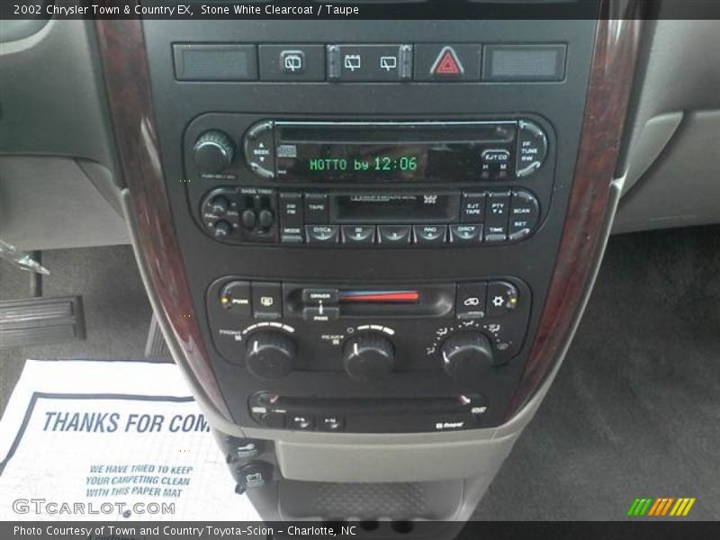 Stone White Clearcoat / Taupe 2002 Chrysler Town & Country EX