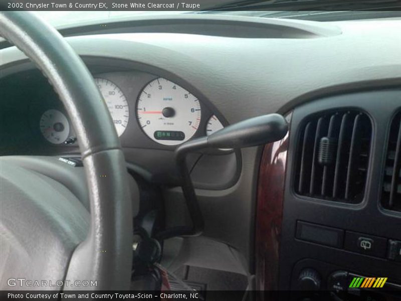 Stone White Clearcoat / Taupe 2002 Chrysler Town & Country EX