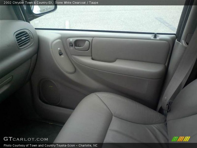 Stone White Clearcoat / Taupe 2002 Chrysler Town & Country EX
