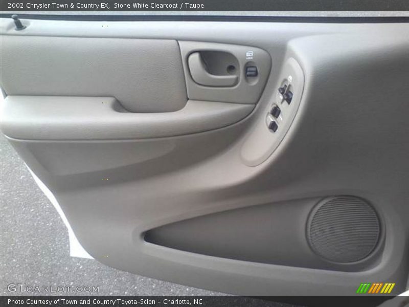 Stone White Clearcoat / Taupe 2002 Chrysler Town & Country EX