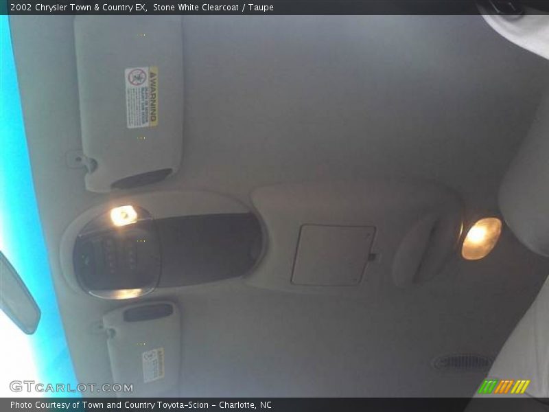 Stone White Clearcoat / Taupe 2002 Chrysler Town & Country EX