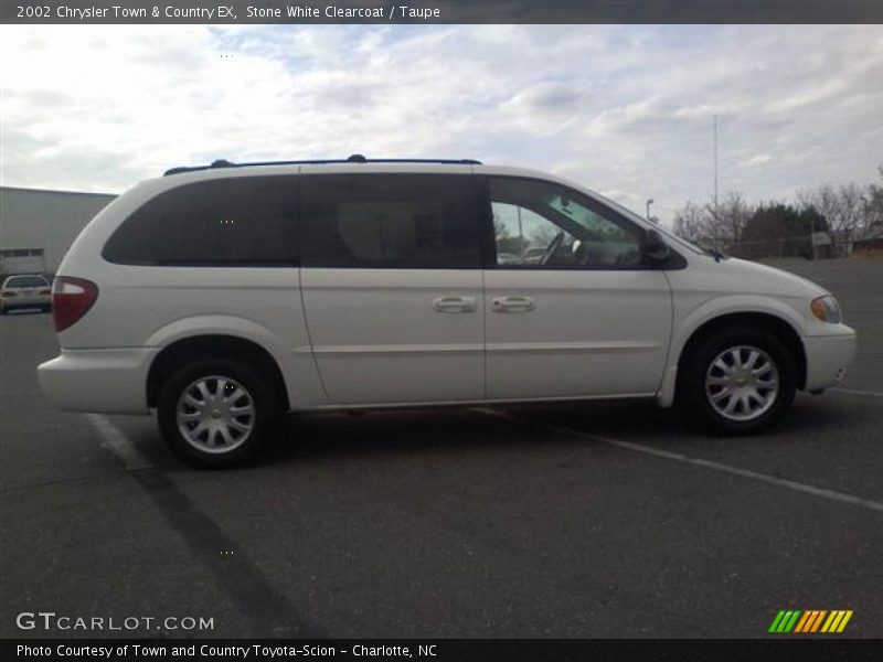 Stone White Clearcoat / Taupe 2002 Chrysler Town & Country EX