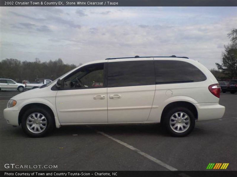 Stone White Clearcoat / Taupe 2002 Chrysler Town & Country EX