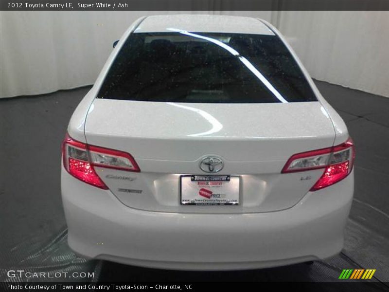 Super White / Ash 2012 Toyota Camry LE