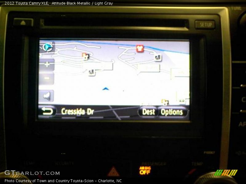 Attitude Black Metallic / Light Gray 2012 Toyota Camry XLE