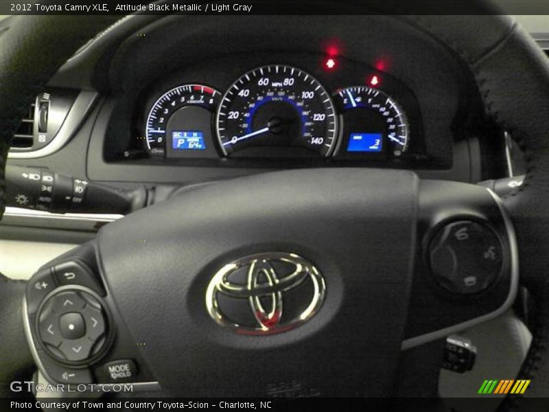 Attitude Black Metallic / Light Gray 2012 Toyota Camry XLE
