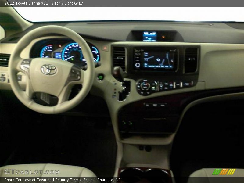 Black / Light Gray 2012 Toyota Sienna XLE