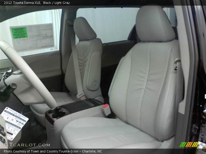Black / Light Gray 2012 Toyota Sienna XLE