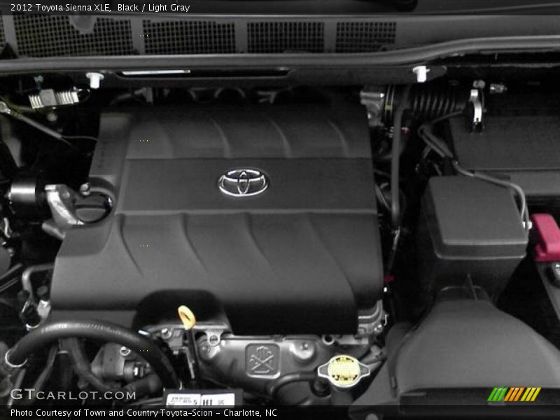 Black / Light Gray 2012 Toyota Sienna XLE
