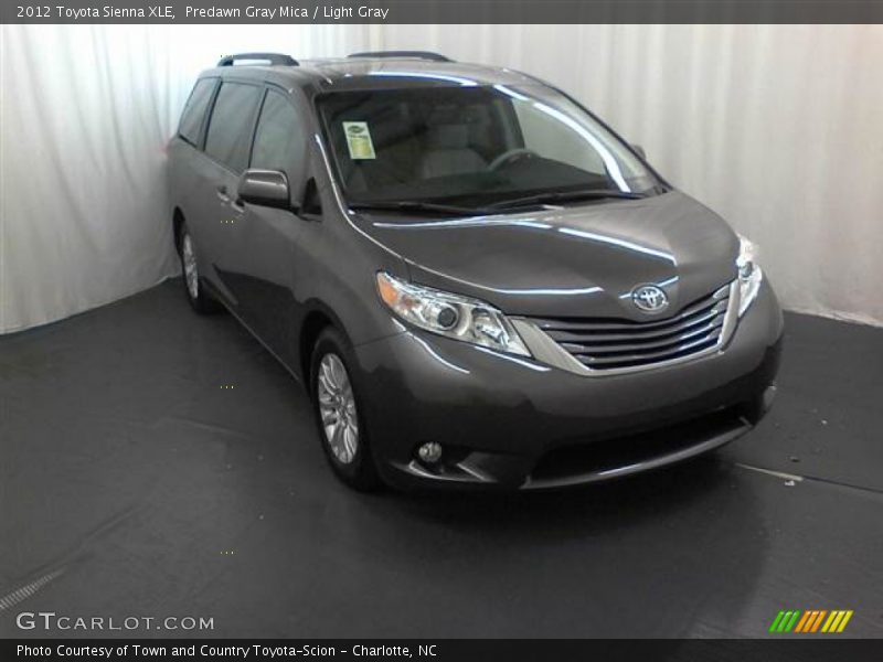 Predawn Gray Mica / Light Gray 2012 Toyota Sienna XLE