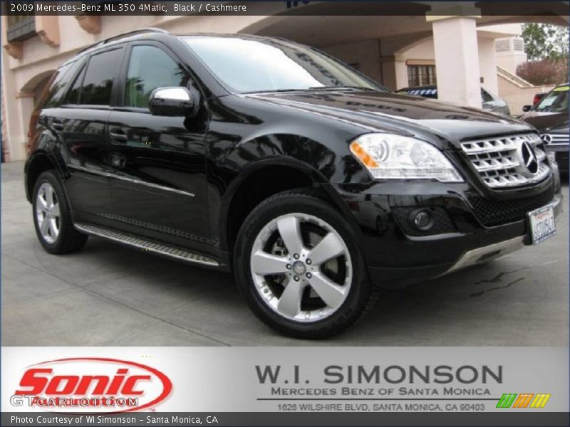 Black / Cashmere 2009 Mercedes-Benz ML 350 4Matic