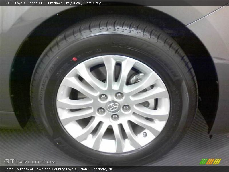 Predawn Gray Mica / Light Gray 2012 Toyota Sienna XLE