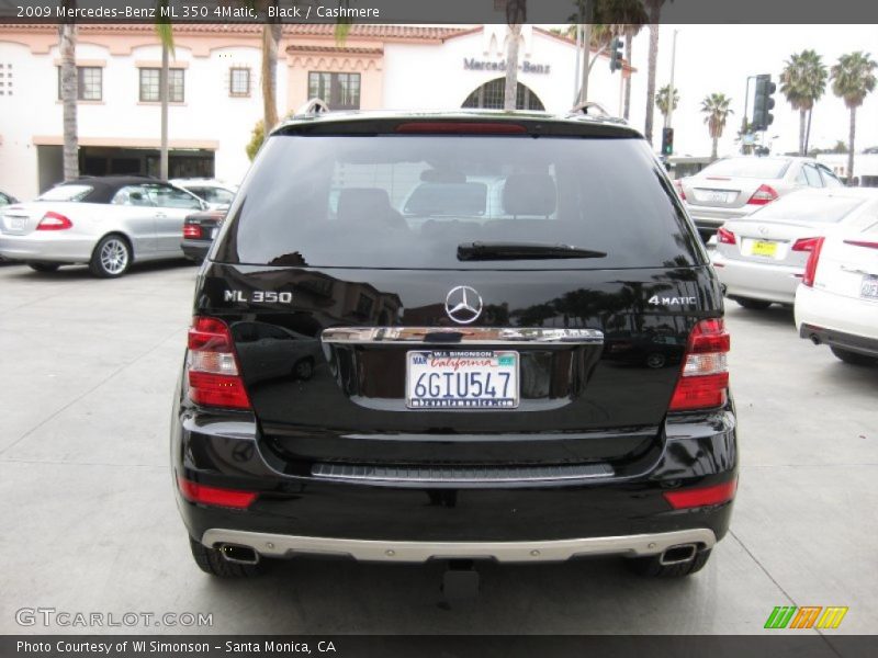 Black / Cashmere 2009 Mercedes-Benz ML 350 4Matic