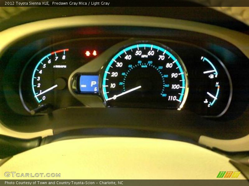 Predawn Gray Mica / Light Gray 2012 Toyota Sienna XLE
