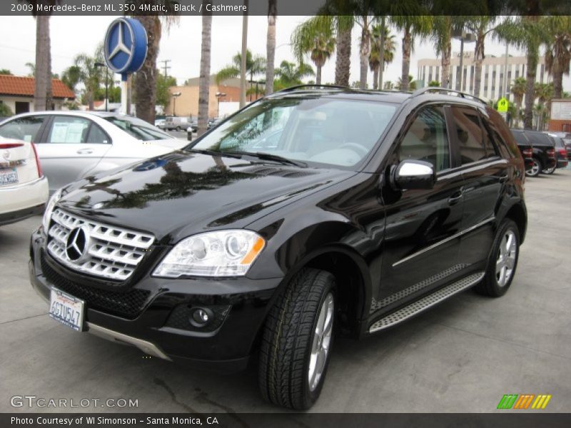 Black / Cashmere 2009 Mercedes-Benz ML 350 4Matic