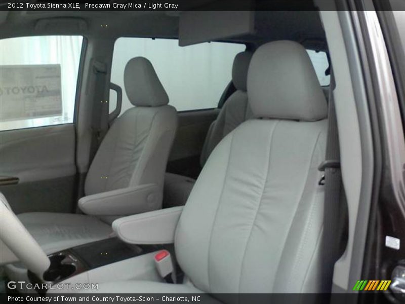 Predawn Gray Mica / Light Gray 2012 Toyota Sienna XLE
