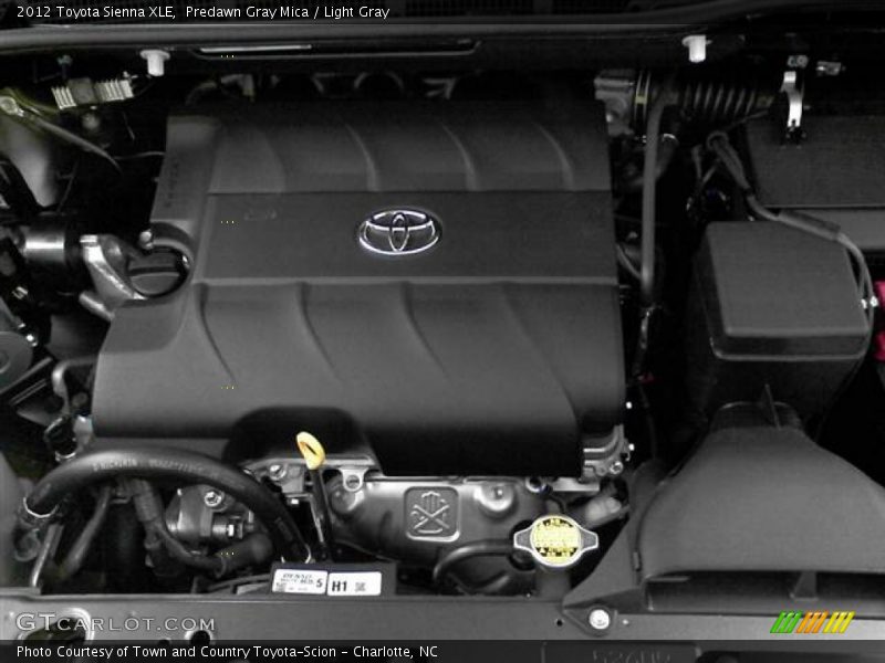 Predawn Gray Mica / Light Gray 2012 Toyota Sienna XLE