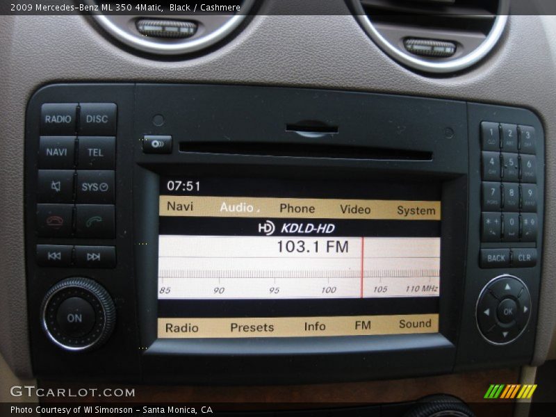 Black / Cashmere 2009 Mercedes-Benz ML 350 4Matic