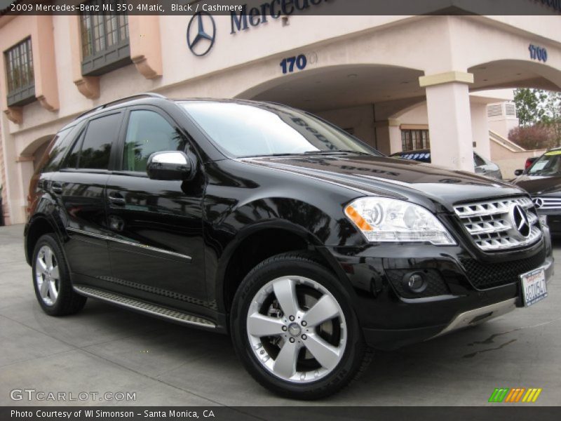 Black / Cashmere 2009 Mercedes-Benz ML 350 4Matic