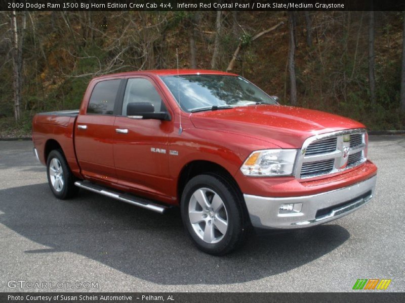 Inferno Red Crystal Pearl / Dark Slate/Medium Graystone 2009 Dodge Ram 1500 Big Horn Edition Crew Cab 4x4