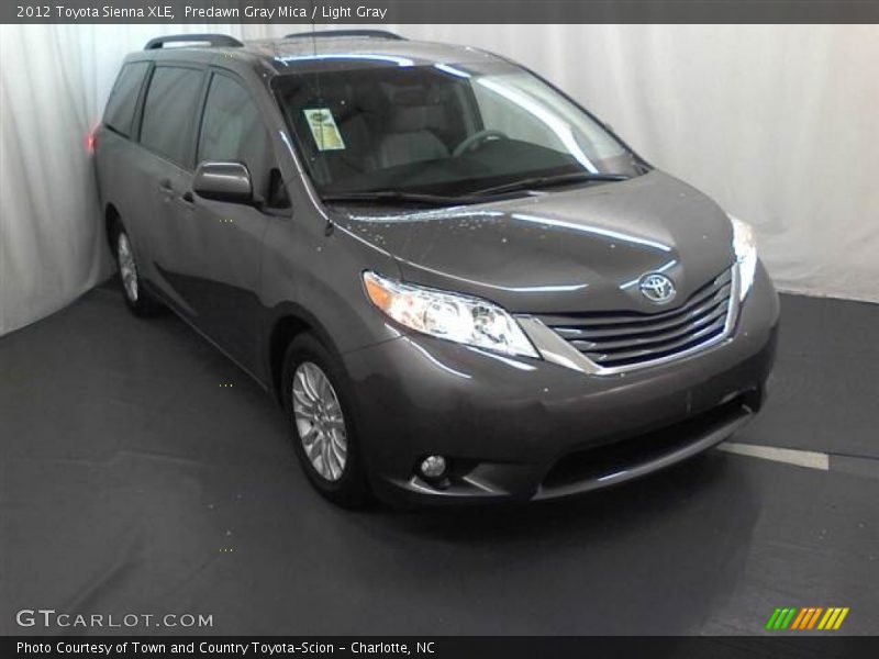 Predawn Gray Mica / Light Gray 2012 Toyota Sienna XLE