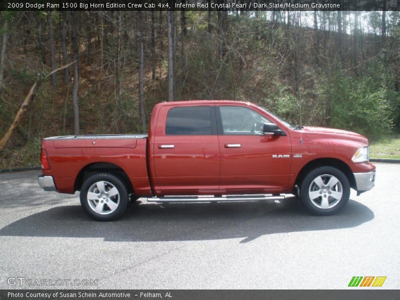 Inferno Red Crystal Pearl / Dark Slate/Medium Graystone 2009 Dodge Ram 1500 Big Horn Edition Crew Cab 4x4