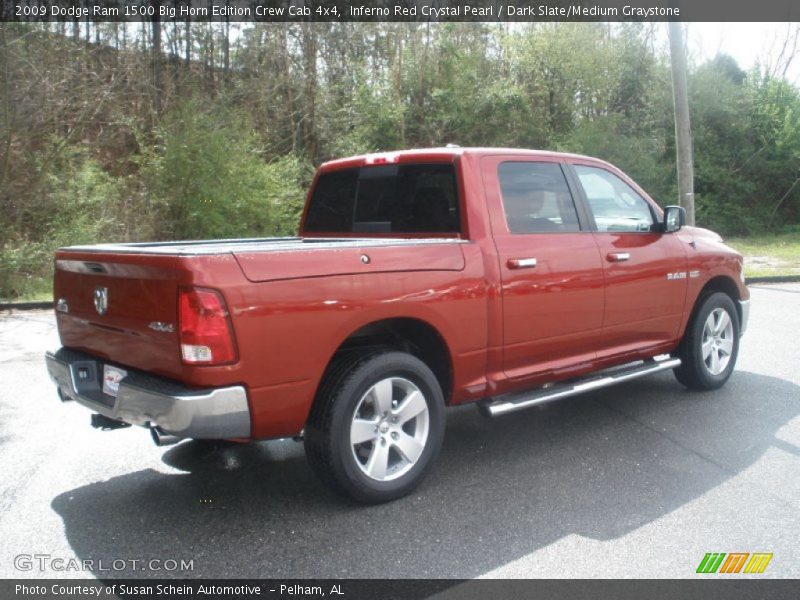 Inferno Red Crystal Pearl / Dark Slate/Medium Graystone 2009 Dodge Ram 1500 Big Horn Edition Crew Cab 4x4