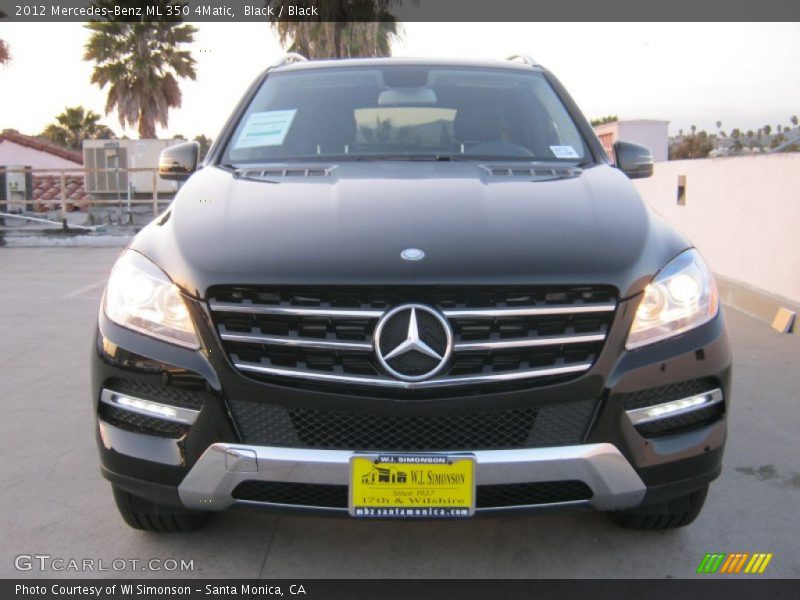 Black / Black 2012 Mercedes-Benz ML 350 4Matic