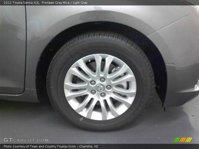 Predawn Gray Mica / Light Gray 2012 Toyota Sienna XLE