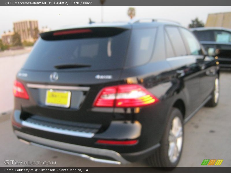 Black / Black 2012 Mercedes-Benz ML 350 4Matic