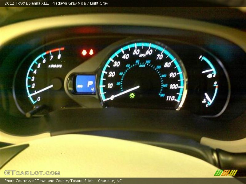 Predawn Gray Mica / Light Gray 2012 Toyota Sienna XLE