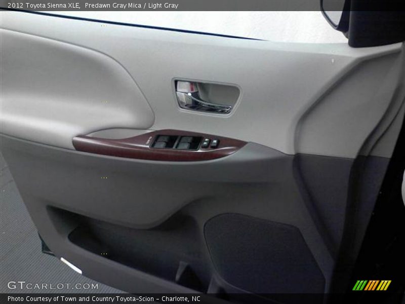 Predawn Gray Mica / Light Gray 2012 Toyota Sienna XLE