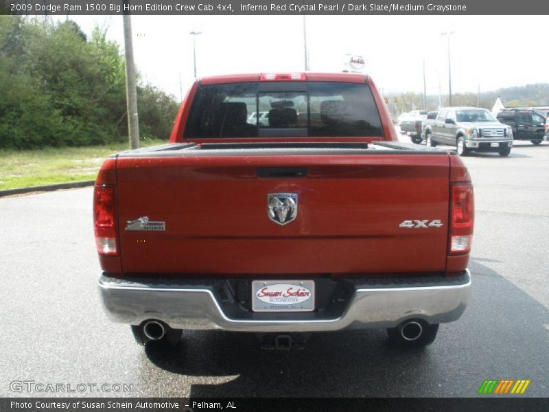 Inferno Red Crystal Pearl / Dark Slate/Medium Graystone 2009 Dodge Ram 1500 Big Horn Edition Crew Cab 4x4
