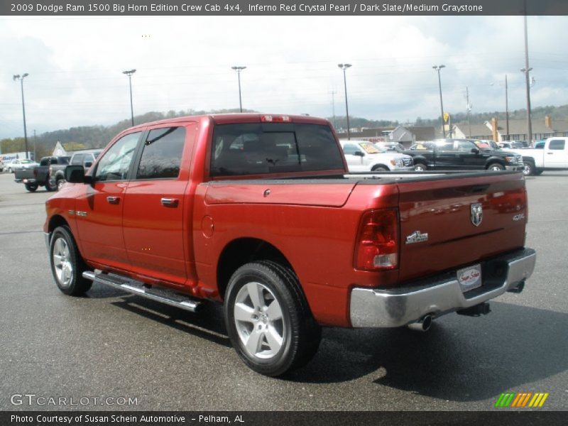 Inferno Red Crystal Pearl / Dark Slate/Medium Graystone 2009 Dodge Ram 1500 Big Horn Edition Crew Cab 4x4