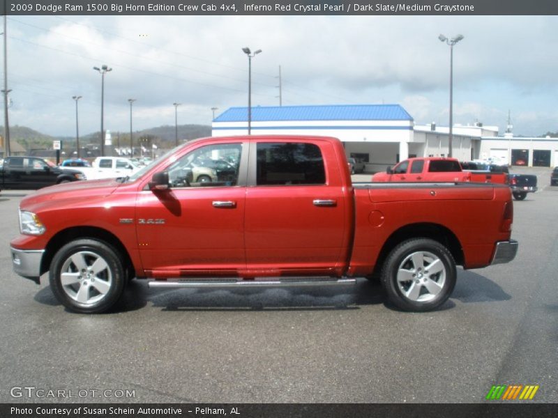 Inferno Red Crystal Pearl / Dark Slate/Medium Graystone 2009 Dodge Ram 1500 Big Horn Edition Crew Cab 4x4